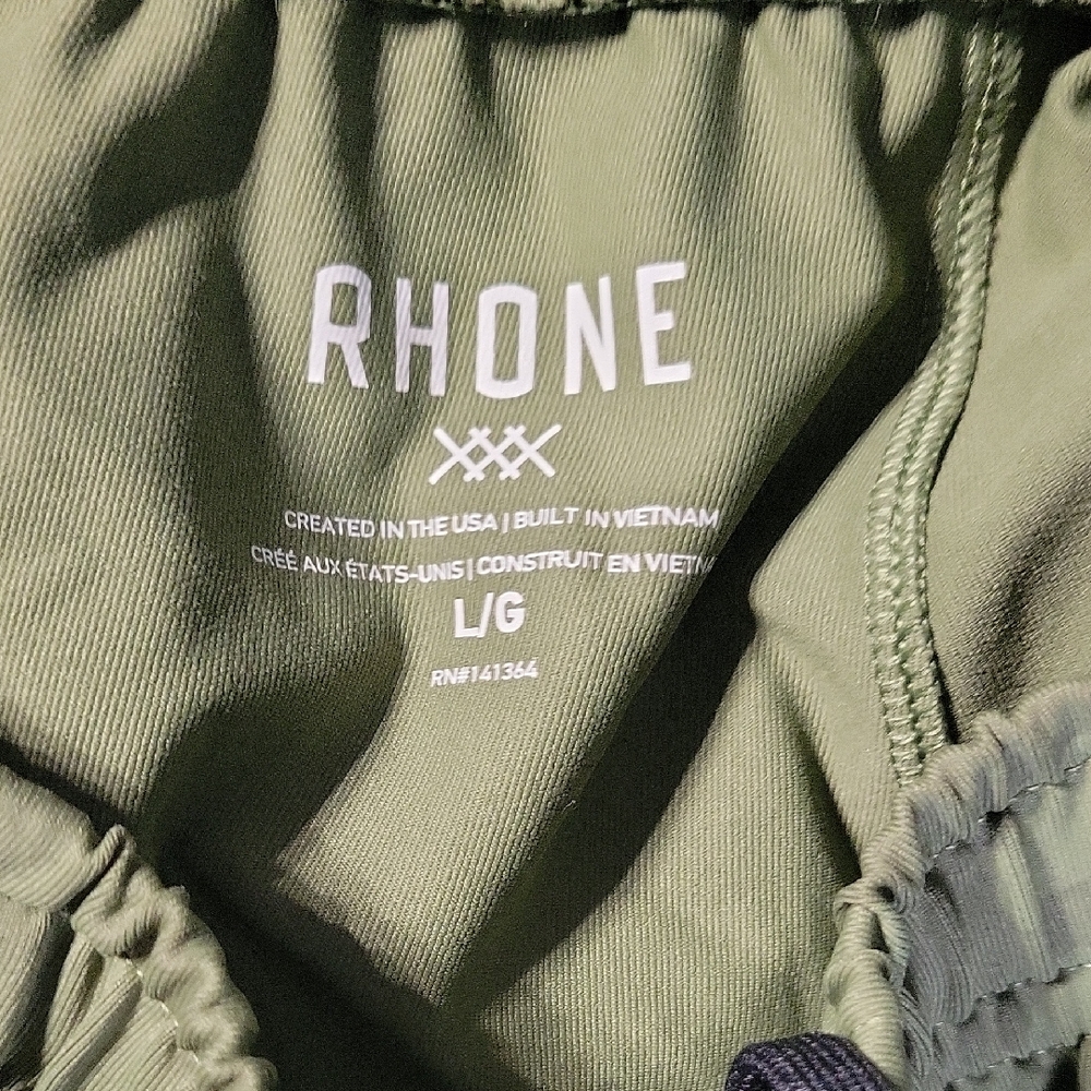 Rhone Joggers Camo Olive Green Activewear L NWOT